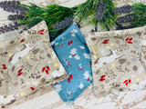 LAVENDER BAGS, Set of 3, English Lavender, Christmas Design - Butterfly Crafts