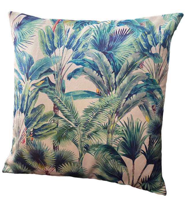 Palm Tree Velvet Cushion - Butterfly Crafts