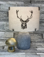 Load image into Gallery viewer, Drum Lampshade - Stag Head - Butterfly Crafts