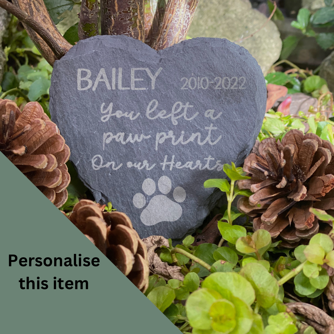 Laser engraved hot sale pet memorials