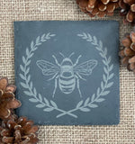 BEE SLATE PLATTER, Table Mats and Coasters, Tableware for Party Food, Cheese and Wine, Charcuterie Board - Butterfly Crafts