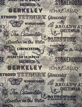 Load image into Gallery viewer, Cotswolds Tea Towel - Gloucestershire and Surrounding Areas - Butterfly Crafts