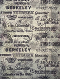 Cotswolds Tea Towel - Gloucestershire and Surrounding Areas - Butterfly Crafts