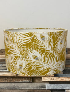 Drum lampshade, Feathers - Butterfly Crafts