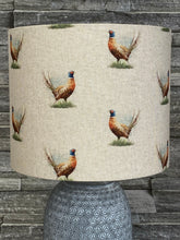 Load image into Gallery viewer, Drum Lampshade - Country Pheasant - Butterfly Crafts
