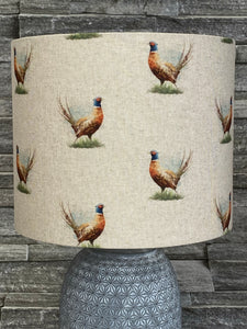 Drum Lampshade - Country Pheasant - Butterfly Crafts