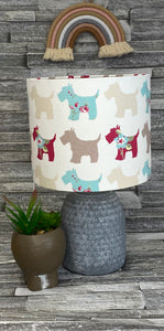 Drum Lampshade - Scotty Dog - Butterfly Crafts