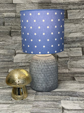 Load image into Gallery viewer, Drum Lampshade - Blue Stars - Butterfly Crafts