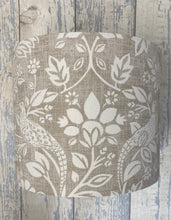 Load image into Gallery viewer, Drum lampshade or Ceiling Shade, Made to Order, Heathland, Rabbit, Pheasant, Country Linen, Indigo, Mulberry, Green - Butterfly Crafts