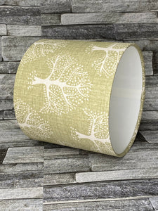 Drum Lampshade - Great Oak Tree - Green or Grey - Butterfly Crafts