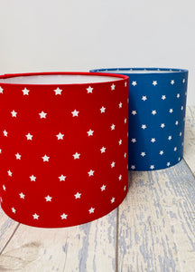 Red or Blue Star Fabric by the Metre - Butterfly Crafts