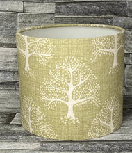 Load image into Gallery viewer, Drum Lampshade - Great Oak Tree - Green or Grey - Butterfly Crafts