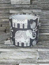 Load image into Gallery viewer, Drum Lampshade or Ceiling Shade - Indian Elephant - Beige, Green or Grey - Butterfly Crafts