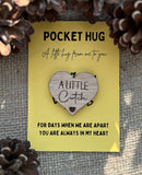 CWTCH POCKET HUG - Friend Gift - Mum Gift - Pocket Hug Token - Heart Shaped - Oak 4cm - Letterbox Gift - Butterfly Crafts