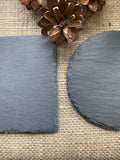 PET LOSS Keepsake - Rainbow Bridge - Laser Engraved Slate - Heart, Round or Square Coaster - Paw Print on Our Hearts - Butterfly Crafts