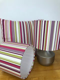 Blue, Pink and Orange Funky Stripe Fabric by Marson - Butterfly Crafts