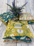 LAVENDER BAGS, Set of 3, English Lavender, Floral Garden and Birds Design - Butterfly Crafts