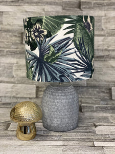 Green Lampshade or Ceiling Shade, Handmade, Botanical Lamp Shade - Butterfly Crafts
