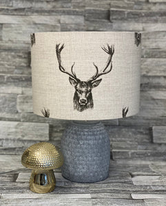 Drum Lampshade - Stag Head - Butterfly Crafts